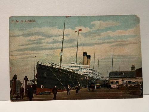 Rms cedric postcard - postcard, star