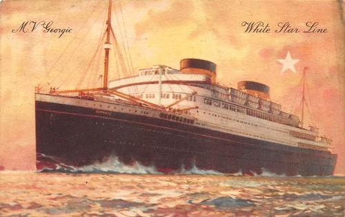 Postcard georgic white - georgic,