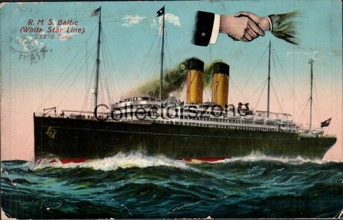 1916 baltic white star - r.m.s,