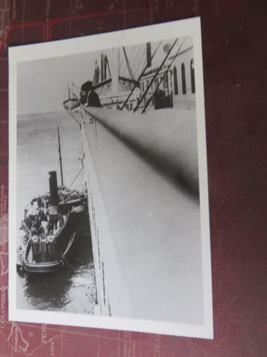 Postcard titanic taking - titanic,