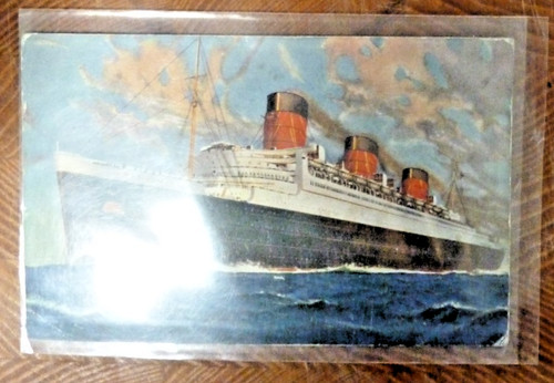 Postcard rms queen mary - rms,