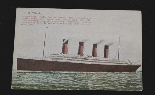 Original 1912 titanic postcard - original,
