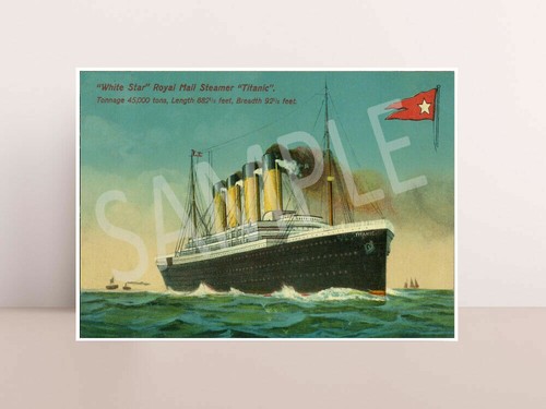 Rms titanic white star line - rms,