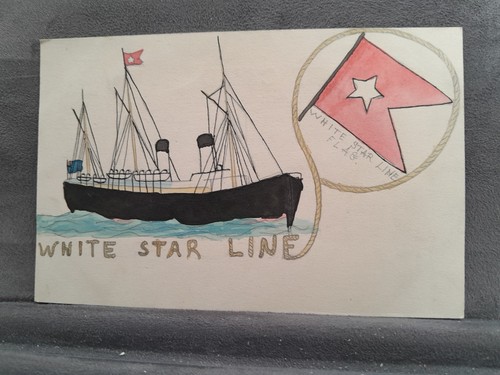 White star line art - card, 37607