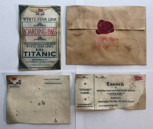 Titanic launch ticket - launch,
