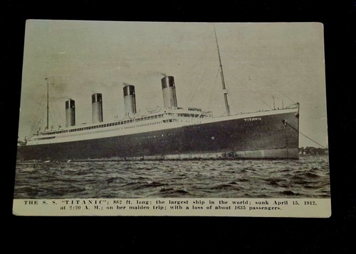 Original 1912 titanic postcard - 1912,