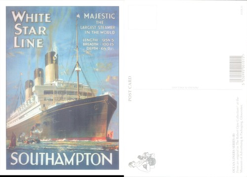 White star line ship majestic - star,