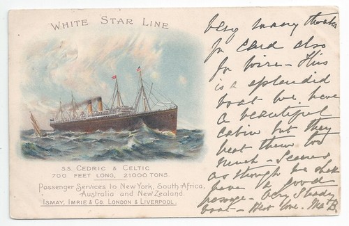 White star line cedric - cedric, /