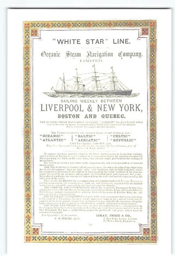 Postcard white star line - postcard,