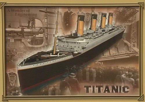 Titanic postcard wonder - postcard,