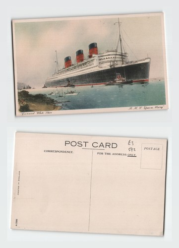 Postcard s queen mary - postcard, r.m.s.