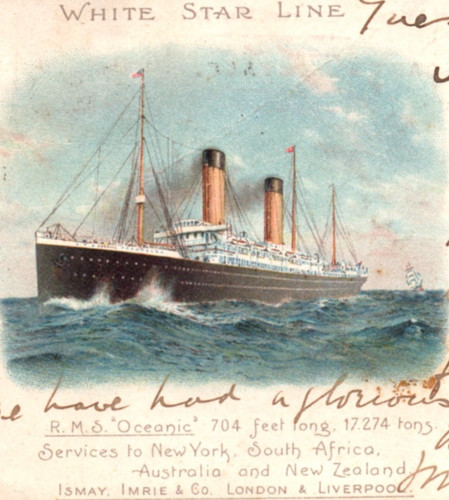White star line rms oceanic - line,