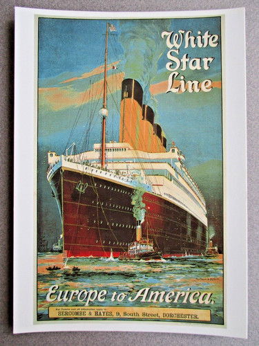 Postcard white star line - postcard,
